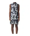Max Mara Patterned Dress In Black