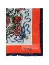 Max Mara Patterned Fringed Scarf In Multi