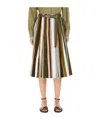 Max Mara Patterned Half-length Skirt In Multicolor