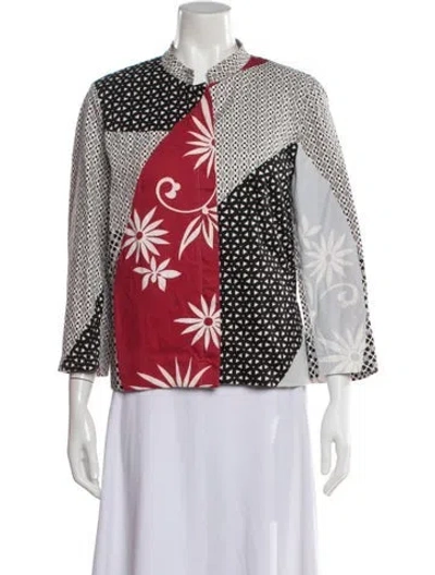 Pre-owned Max Mara Patterned Jacket In Black