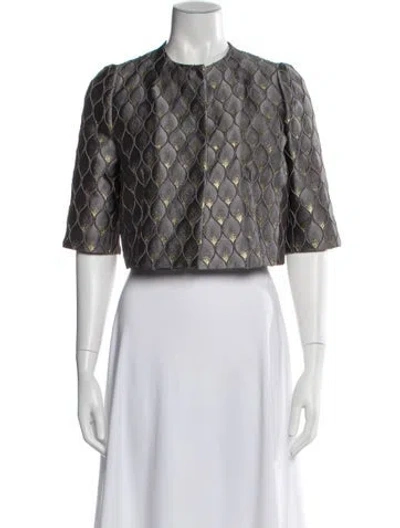 Pre-owned Max Mara Patterned Jacket In Multi