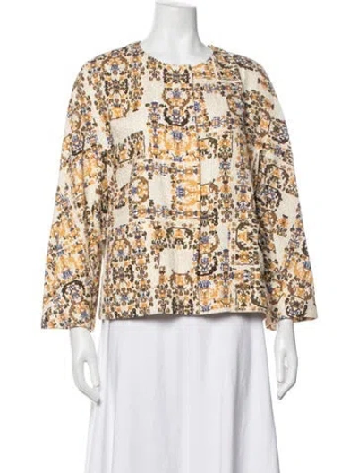 Pre-owned Max Mara Patterned Jacket W/ Tags In Multicolor