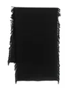Max Mara Patterned-jacquard Scarf In Black