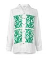 Max Mara Patterned Long-sleeve Shirt In White