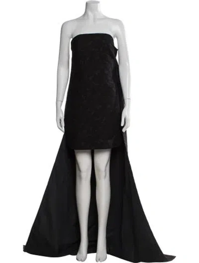 Pre-owned Max Mara Patterned Mini Dress W/ Tags In Black