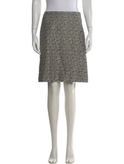 Pre-owned Max Mara Patterned Mini Skirt In Neutral