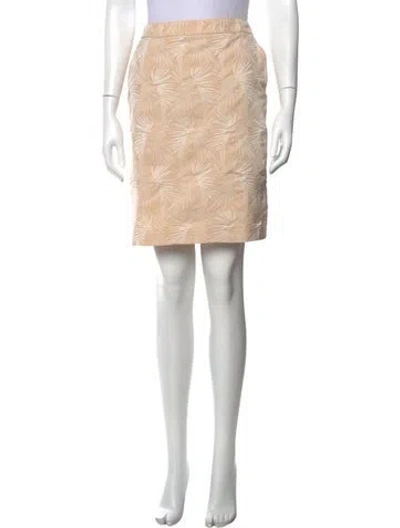 Pre-owned Max Mara Patterned Mini Skirt In Pink