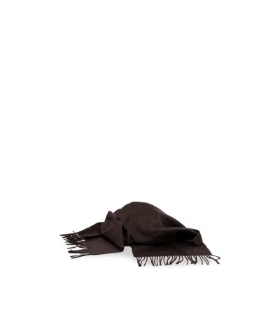 Max Mara Patterned Scarf In Brown