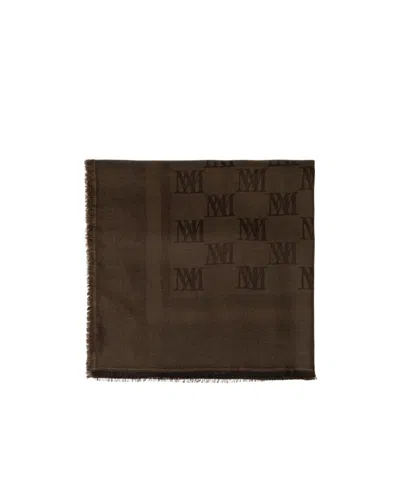 Max Mara Patterned Scarf In Transparent