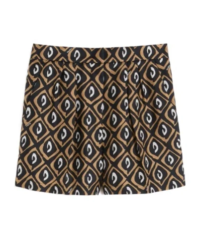 Max Mara Patterned Shorts In Gray