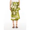 Max Mara Patterned Skirt In Green