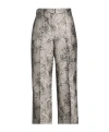 Max Mara Patterned Straight-leg Pants In Gray
