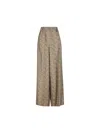 Max Mara Patterned Wide-leg Trousers In Brown