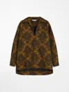 Max Mara Technical Wool Jacquard Miniskirt In Patterned