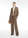 Max Mara Patterned Wool Blazer In Hazelnut Brown
