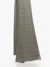 Max Mara Patterned Wool Stole In Black