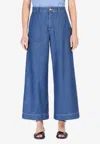 Max Mara Paul Flared Jeans In Blue