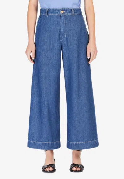 Max Mara Paul Flared Jeans In Blue