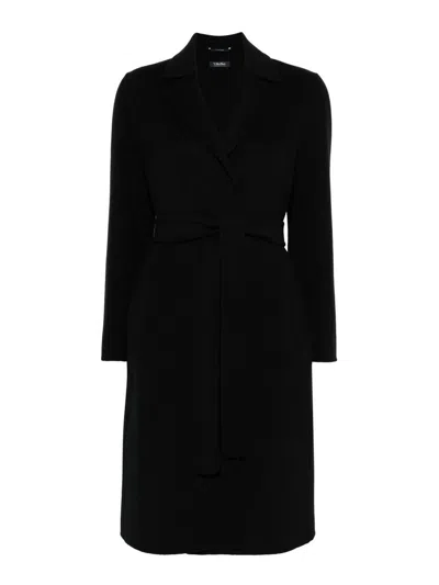 Max Mara Pauline Coat In Black