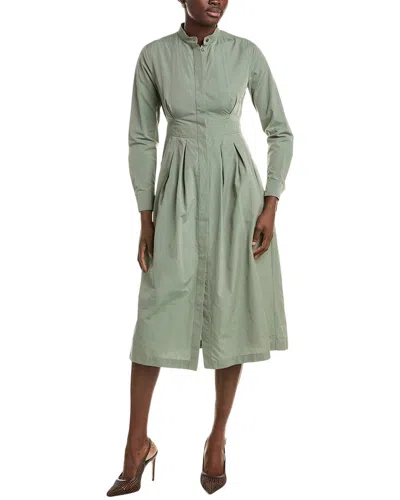 Max Mara Pavia Shirtdress In Green