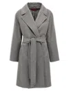 Max Mara Pazzo Coat In Gray