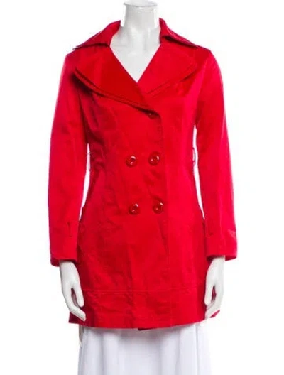 Pre-owned Max Mara Peacoat In Red