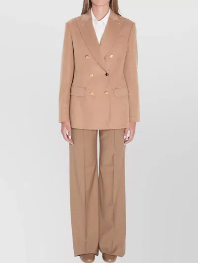 MAX MARA PEAK LAPEL DOUBLE-BREASTED BLAZER