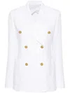 Max Mara Peak-lapels Double-breasted Blazer In White
