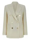 Max Mara Peaked-lapel Double-breasted Blazer In White