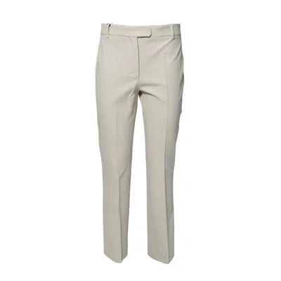 Max Mara Pearl Gray Cotton And Viscose Fairy Pants ' In Neutrals