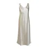 Max Mara Women's Talete Satin Slip Dress In Grey