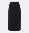 Max Mara Pece Crêpe Pencil Skirt In Black
