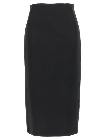 Max Mara Pece Skirts Black In Gray