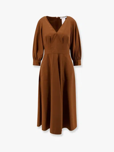 MAX MARA PEDAGGI COTTON MIDI DRESS