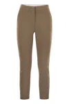 Max Mara Maxmara Women Pegno - Viscose Jersey Trousers In Brown