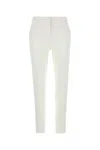 Max Mara White Stretch Viscose Blend Pegno Pant In White