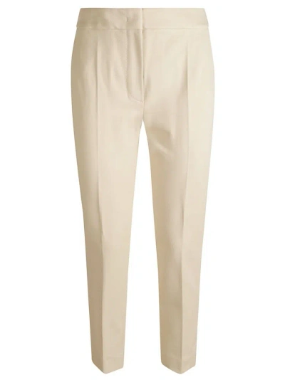 Max Mara Pegno Cropped Trousers In Brown