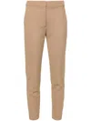 Max Mara Pegno Jersey Cigarette Trousers In Brown