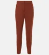 Max Mara Pegno Jersey Slim Pants In Brown