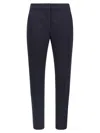 Max Mara Stretched Pleat Trousers In Black