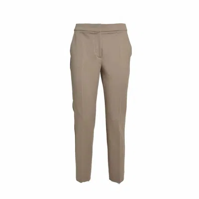Max Mara Pegno Pants In Camel Viscose Blend In Green