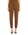 Max Mara Straight Casual Pants In Tobacco