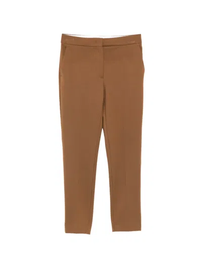 Max Mara Pegno Pocket Trousers In Brown