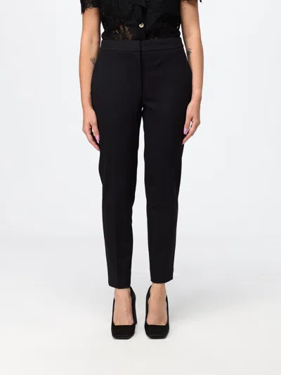Max Mara Pegno Slim Fit Chino Trousers In Jersey In Black