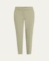 Max Mara Pegno Slim-leg Ankle Pants In Green