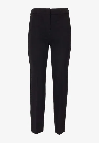 Max Mara Pegno Straight-leg Tailored Pants In Black