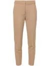 Max Mara Pegno Jersey Cigarette Trousers In Beige