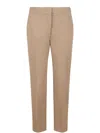 Max Mara Pegno Jersey Cigarette Trousers In Neutrals