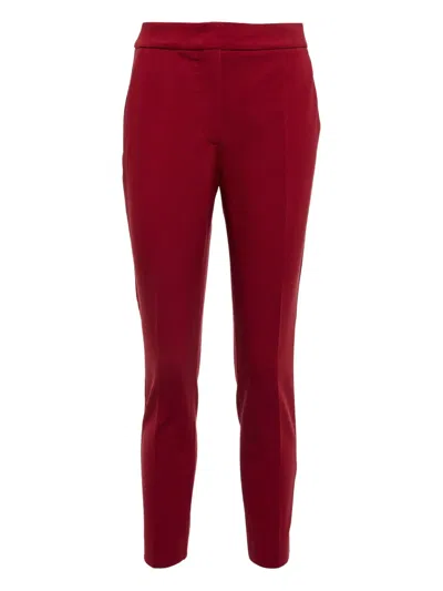 Max Mara Pegno Trousers In Red