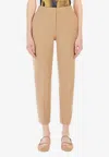 Max Mara Women Viscose Blend Trouser In Neutral